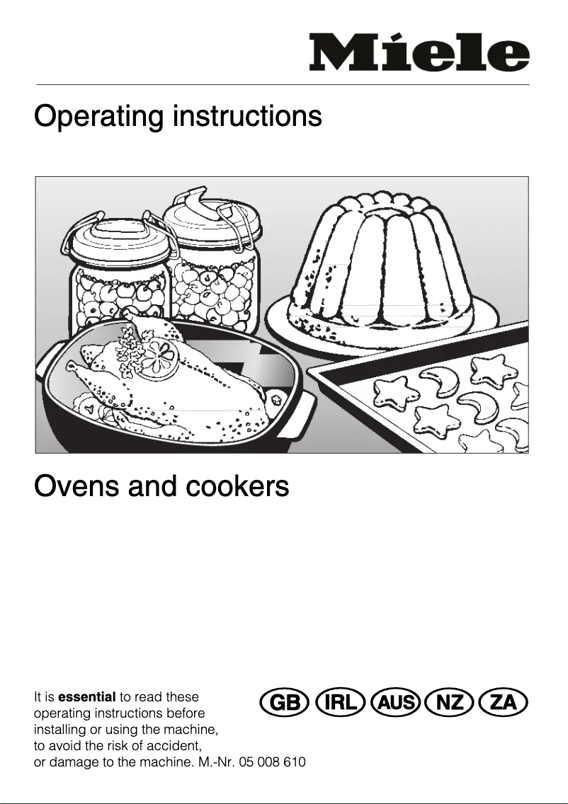 Page 1 de la notice Manuel utilisateur Miele H 250