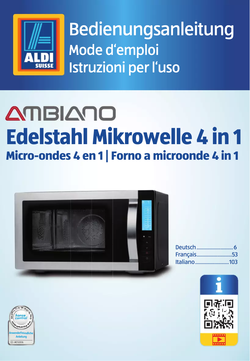 Página 1 del manual Manual de usuario Quigg MD 17500