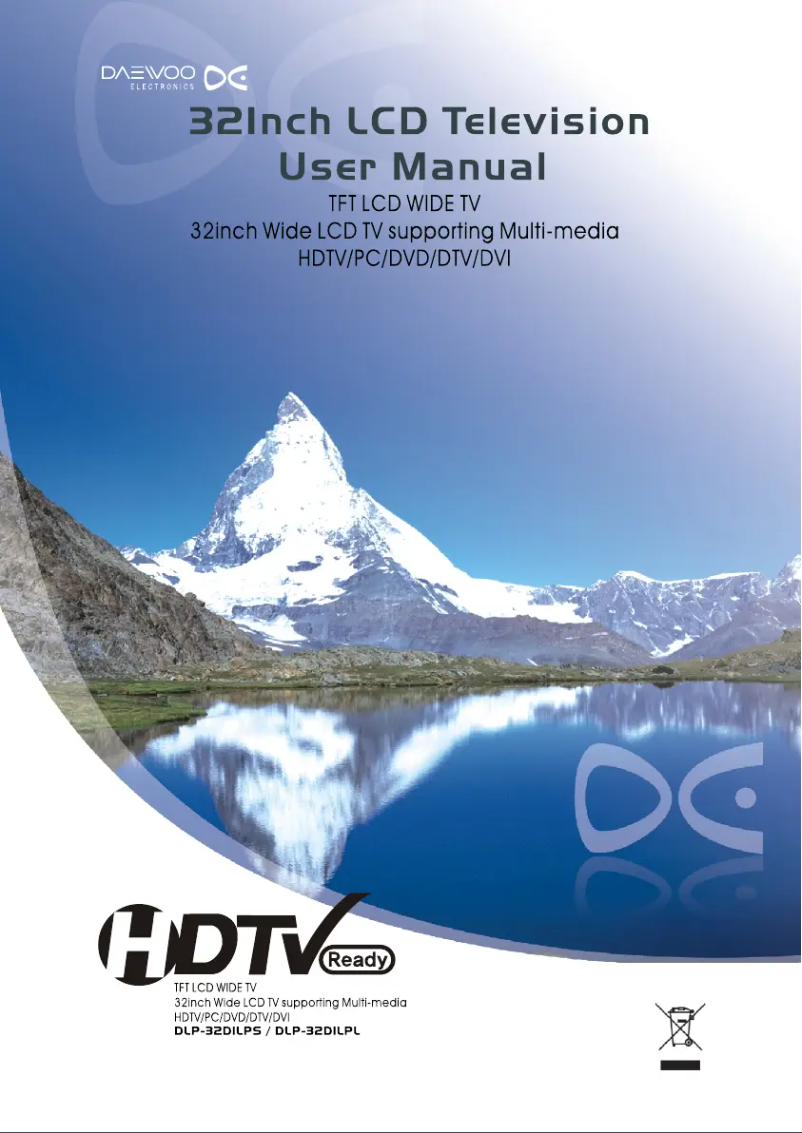 Página 1 del manual Manual de usuario Daewoo DLP-32D1LPS