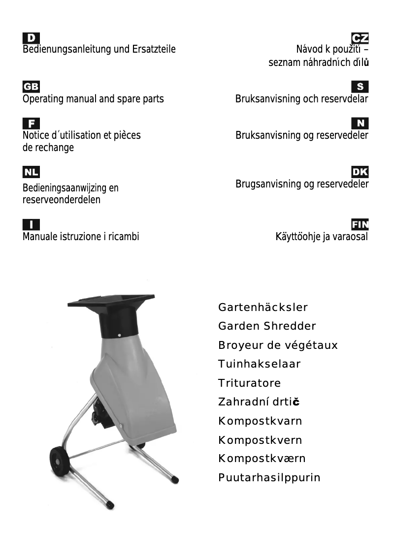 Page n°1 - Manuel utilisateur ATIKA BioTec 1600