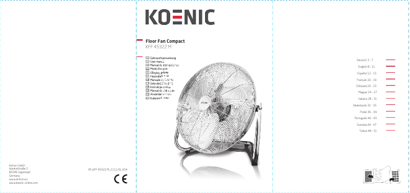 Page n°1 - Manuel utilisateur Koenic KFF 45322 M