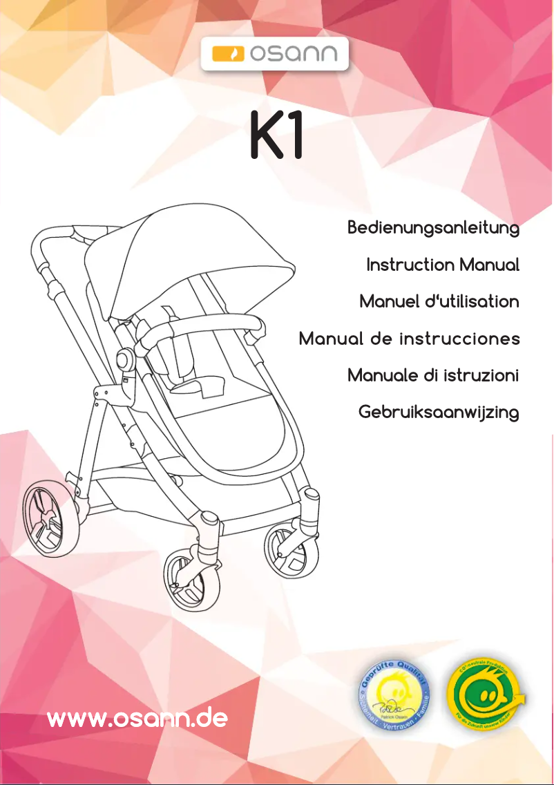 Page 1 de la notice Manuel utilisateur Osann K1