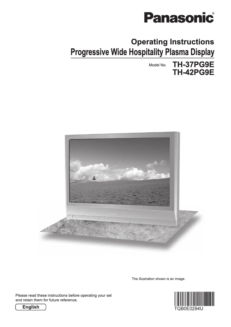 Página 1 del manual Manual de usuario Panasonic Viera TH-37PG9E