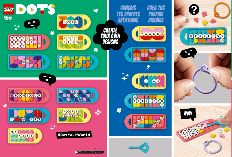 Page n°1 - Manuel utilisateur Lego DOTS 41949