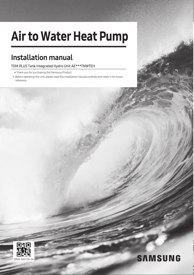 Page 1 de la notice Manuel utilisateur Samsung AE200TNWTEH