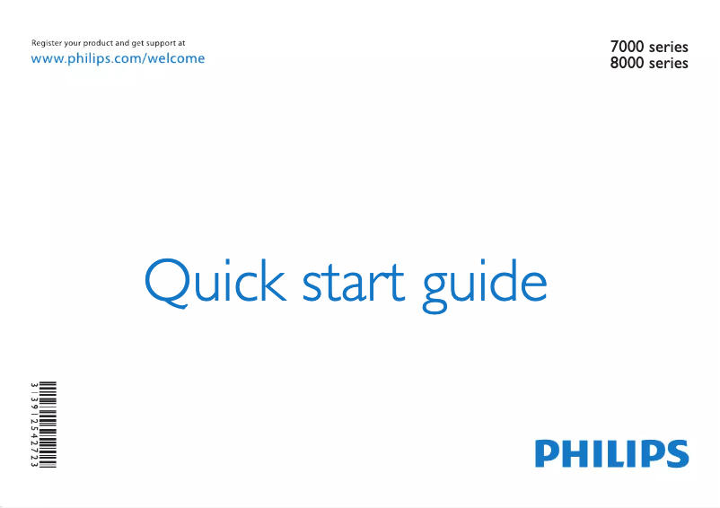 Page 1 de la notice Manuel utilisateur Philips 47PFL8008G