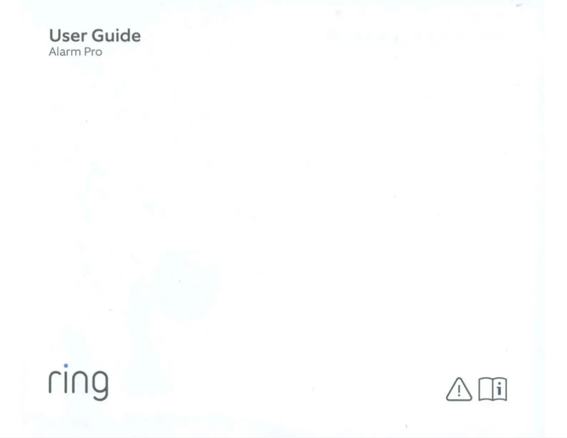 Page 1 de la notice Manuel utilisateur Ring Alarm Pro