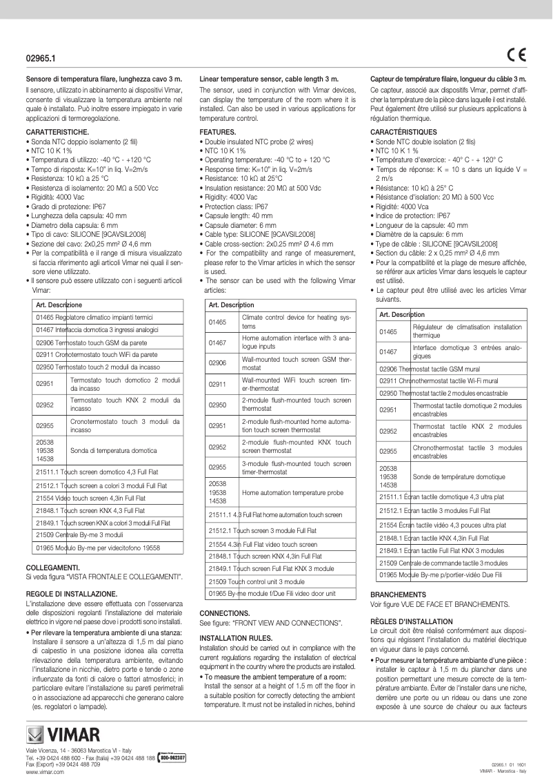 Image de la première page du manuel de l'appareil 02965.1