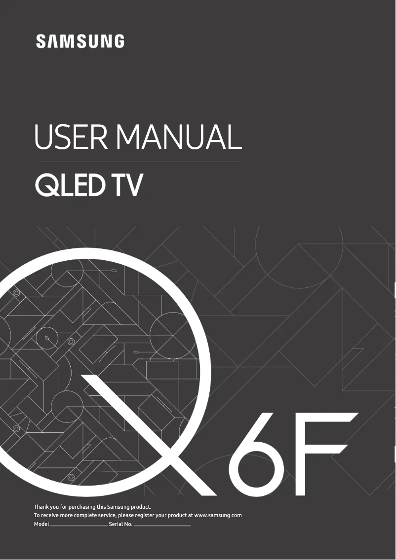 Page n°1 - Manuel utilisateur Samsung GQ49Q6FNGTXZG