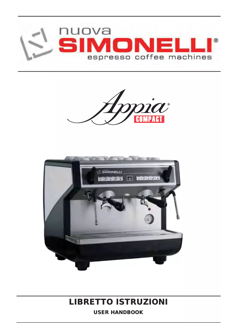 Page n°1 - Manuel utilisateur Nuova Simonelli Appia Compact V
