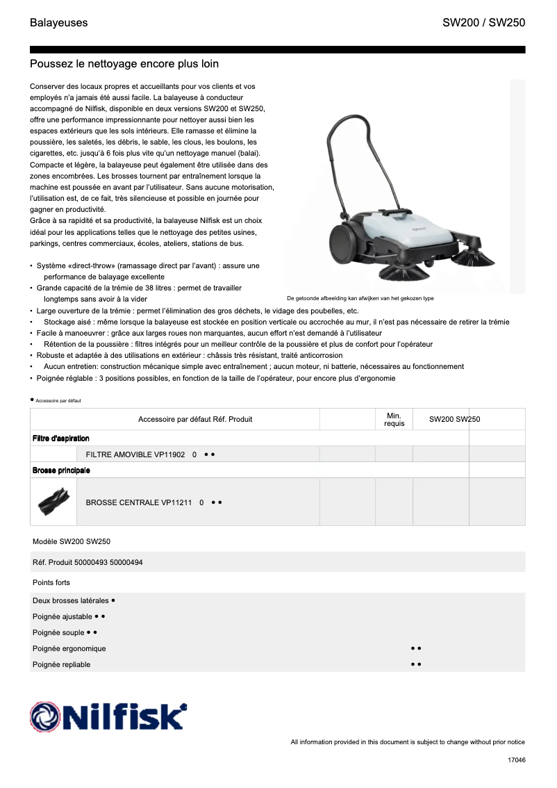 Image de la première page du manuel de l'appareil SW200
