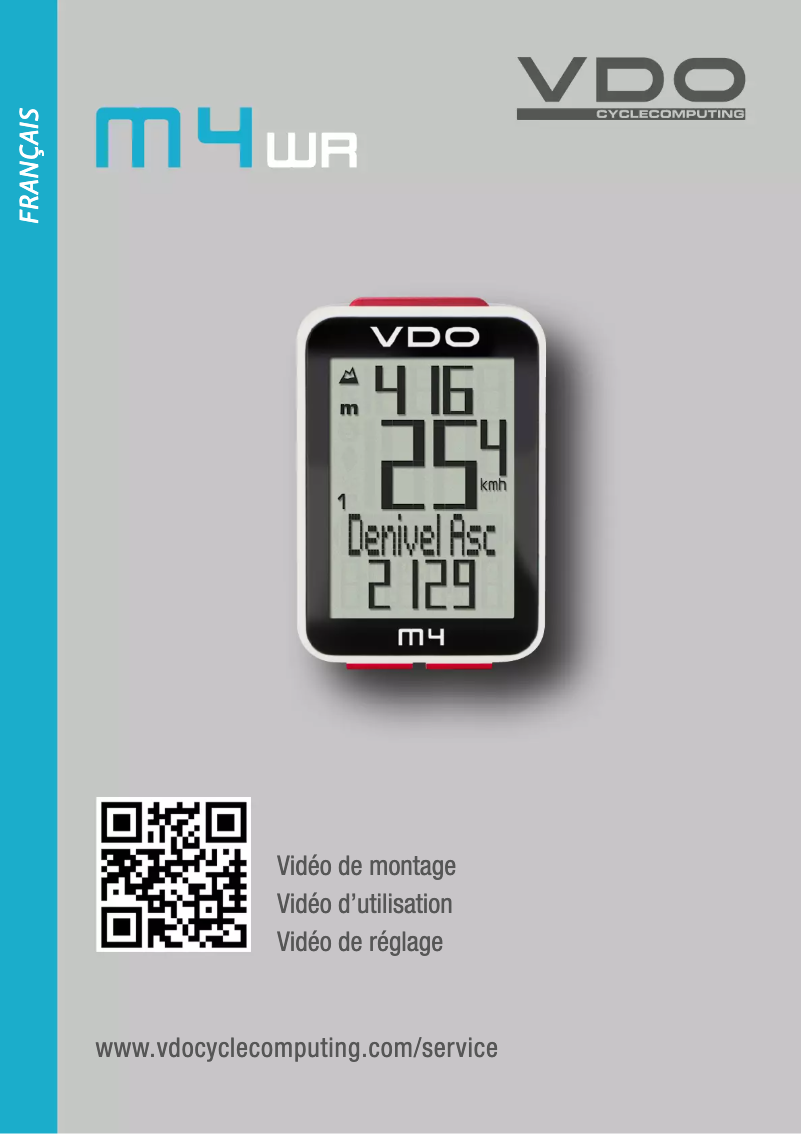 Page 1 de la notice Manuel utilisateur VDO M4 WR