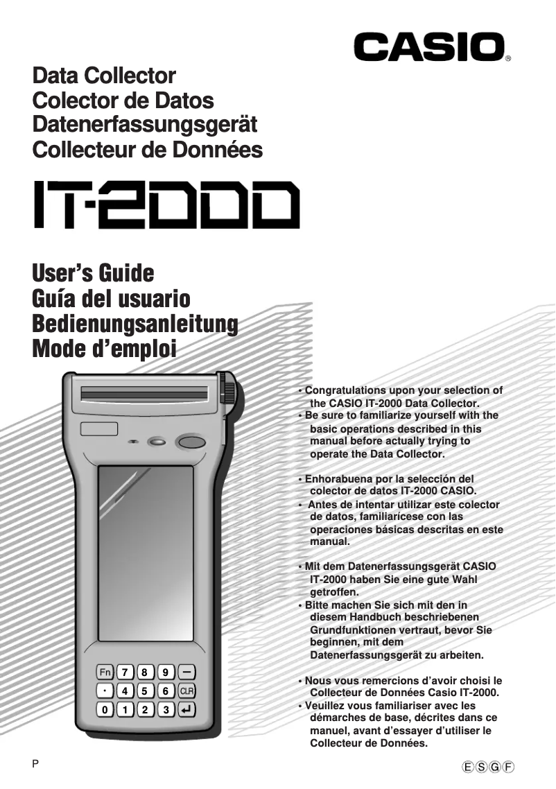 Image de la première page du manuel de l'appareil IT-2000D53E