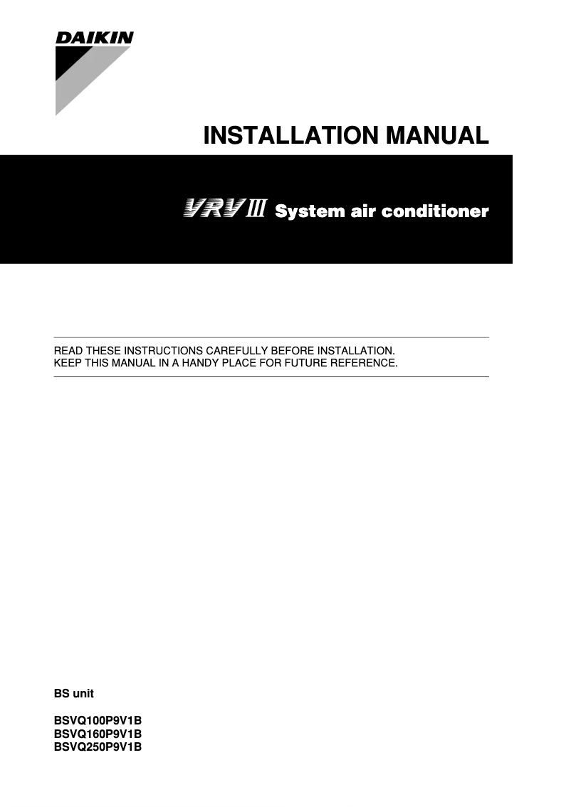 Image de la première page du manuel de l'appareil BSVQ250P9V1B