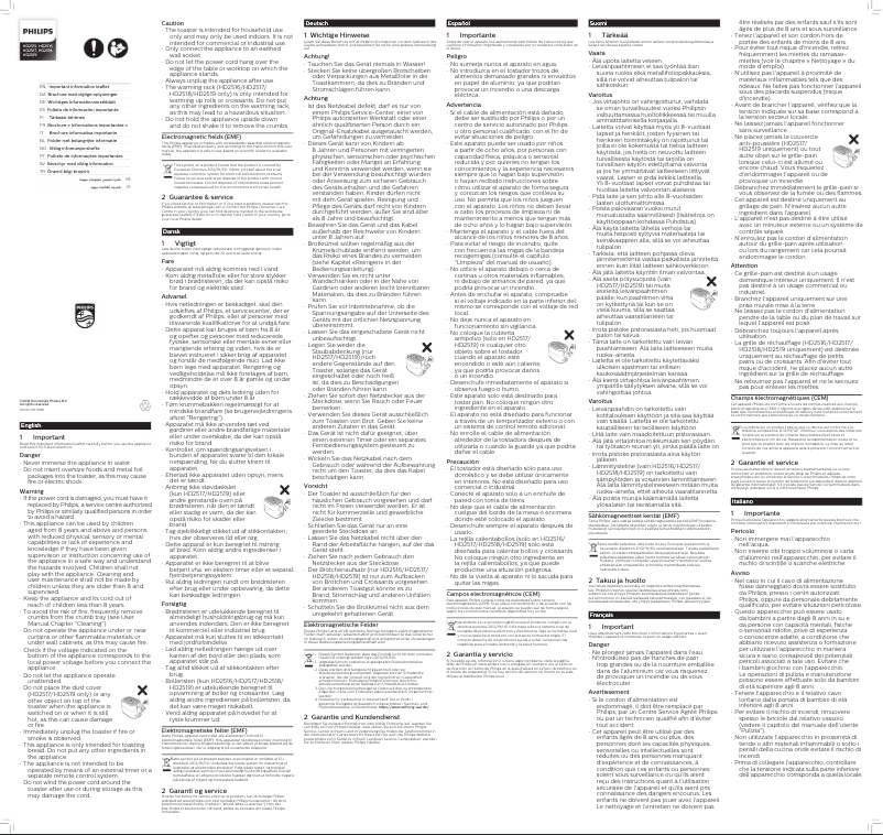 Page 1 de la notice Manuel utilisateur Philips Daily Collection HD2516