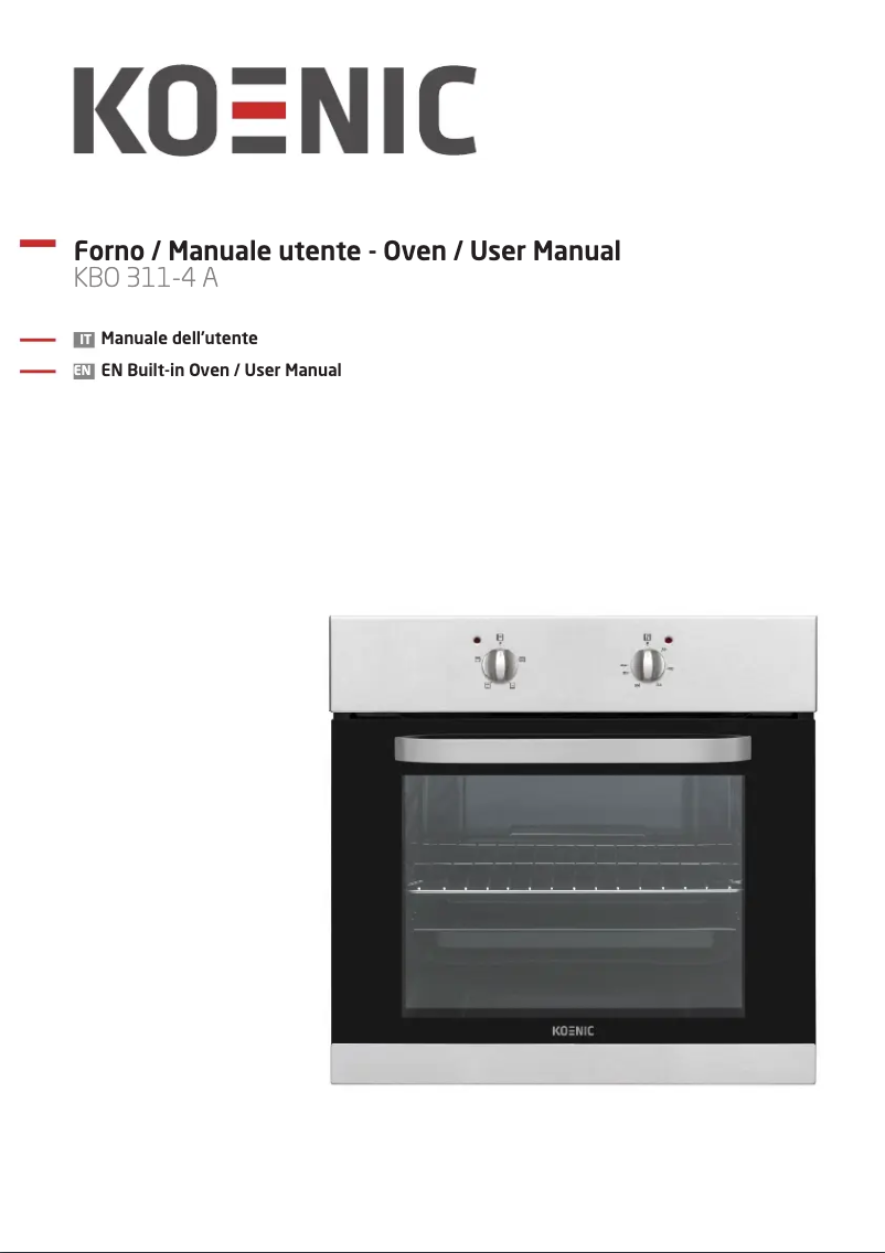 Page 1 de la notice Manuel utilisateur Koenic KBO 311-4 A