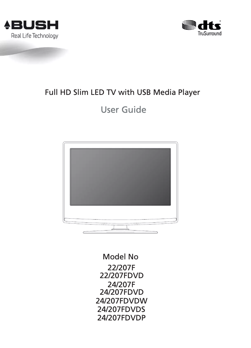 Page 1 de la notice Manuel utilisateur Bush 22/207FDVD