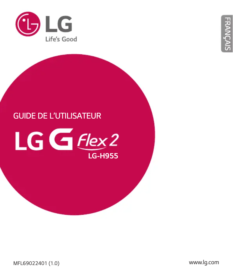 Page 1 de la notice Manuel utilisateur LG G-Flex H955