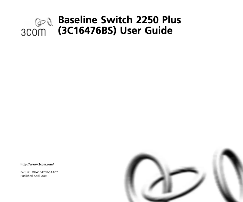Page n°1 - Manuel utilisateur HP 3Com Baseline Switch 2250 Plus