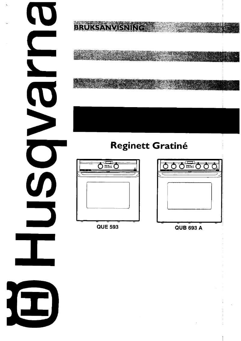 Page n°1 - Manuel utilisateur Husqvarna QUE593-G