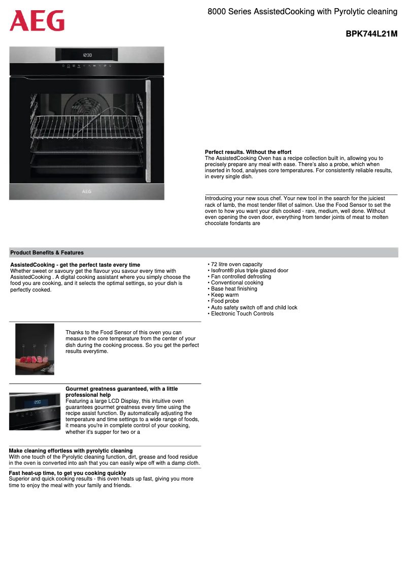 Image de la première page du manuel de l'appareil BPK744L21M