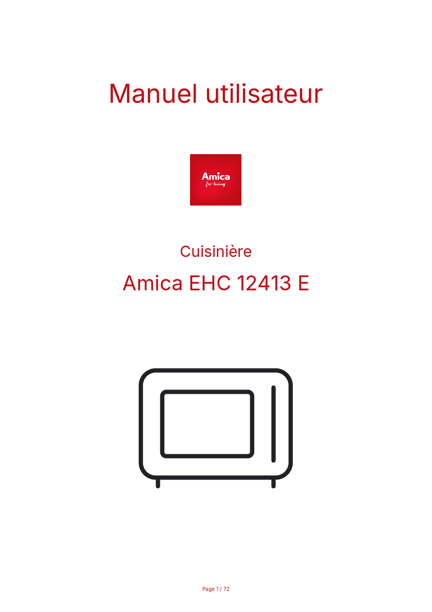 Image de la première page du manuel de l'appareil EHC 12413 E