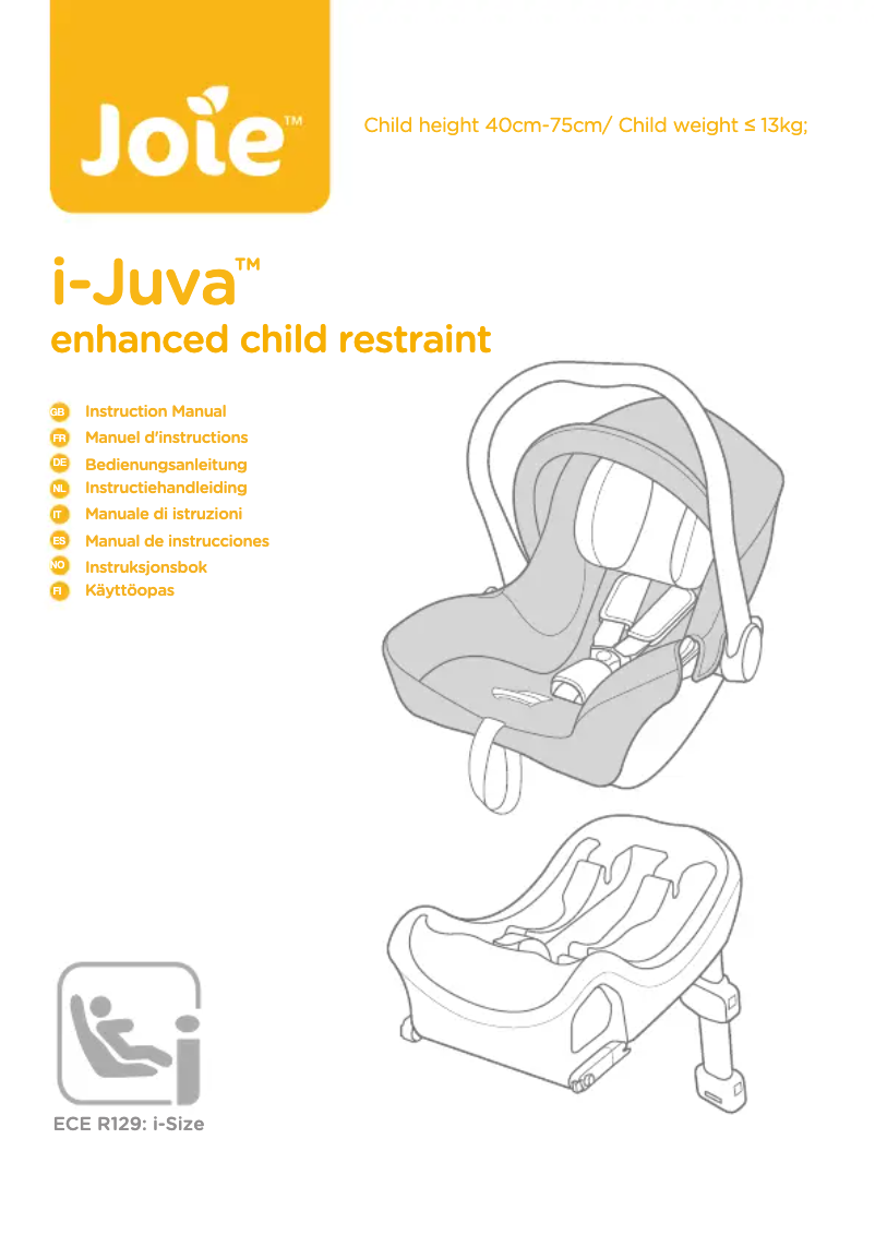 Image de la première page du manuel de l'appareil i-Juva