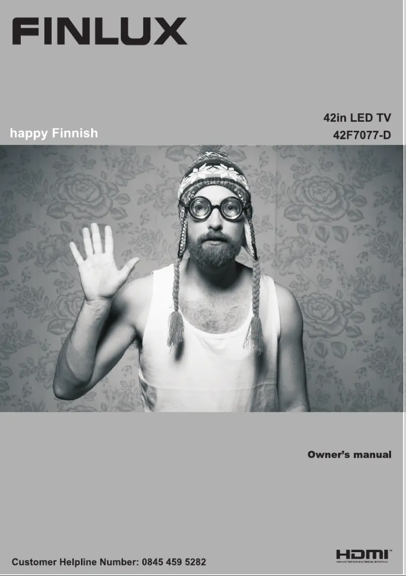 Page 1 de la notice Manuel utilisateur Finlux 42F7077-D