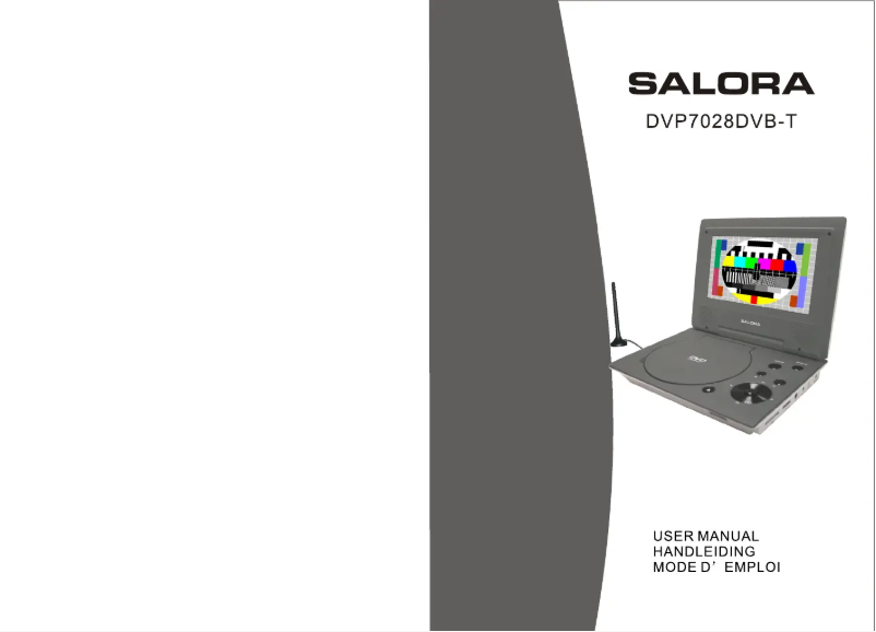 Page 1 de la notice Manuel utilisateur Salora DVP7028DVBT