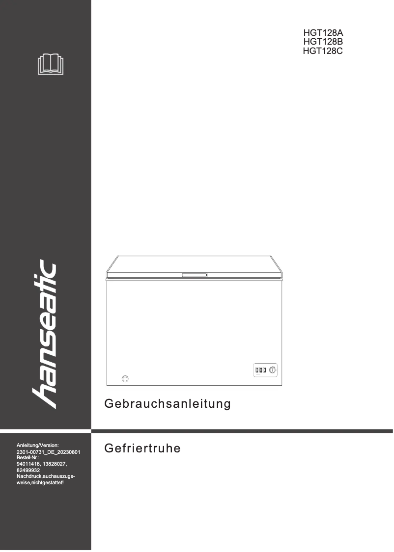 Page n°1 - Manuel utilisateur Hanseatic HGT128B