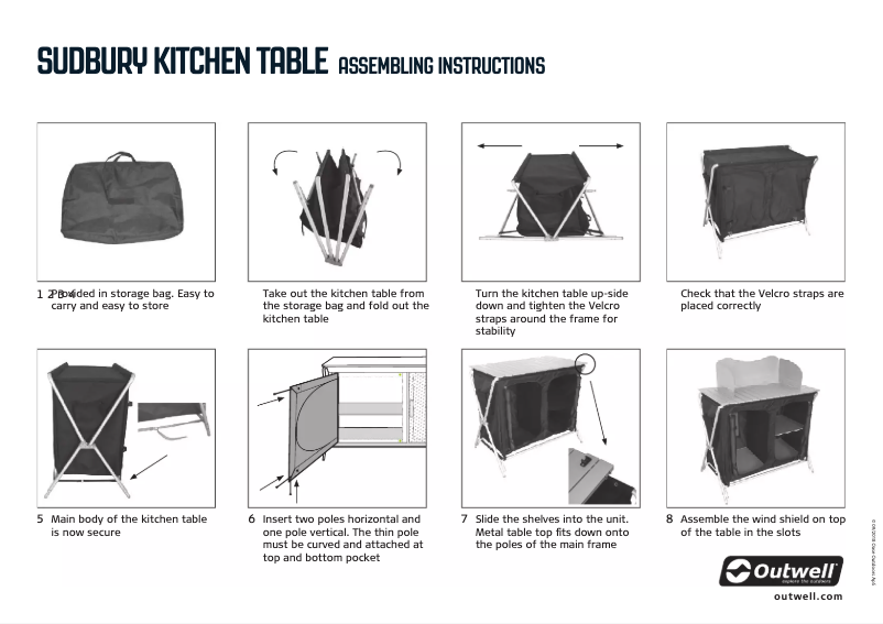 Page 1 de la notice Manuel utilisateur Outwell Sudbury