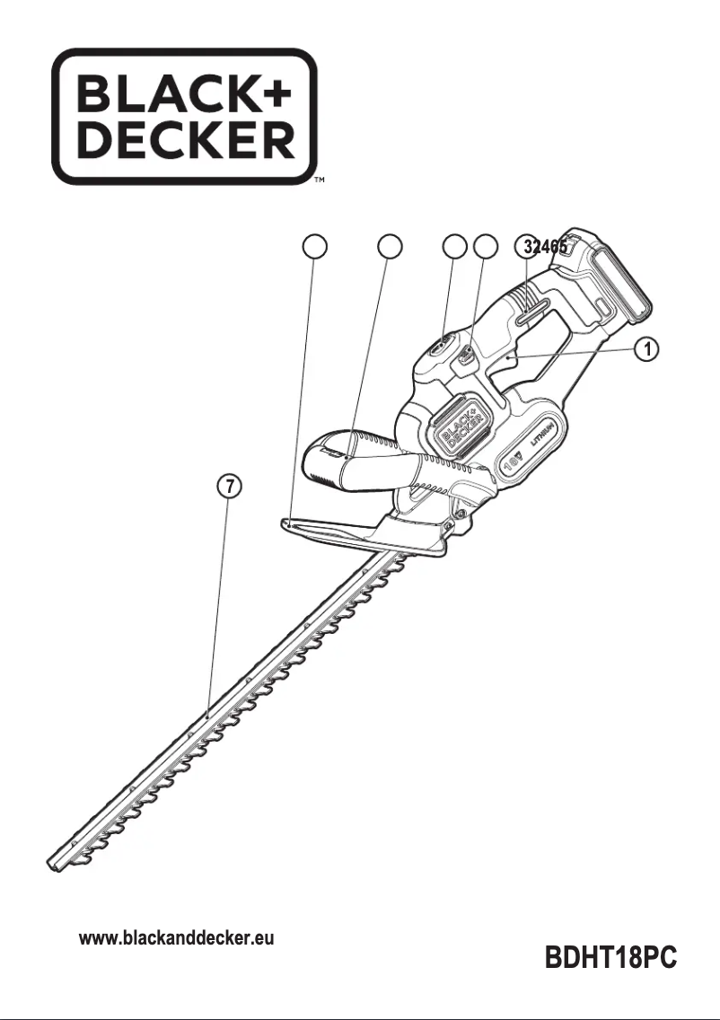 Image de la première page du manuel de l'appareil BDHT18PC