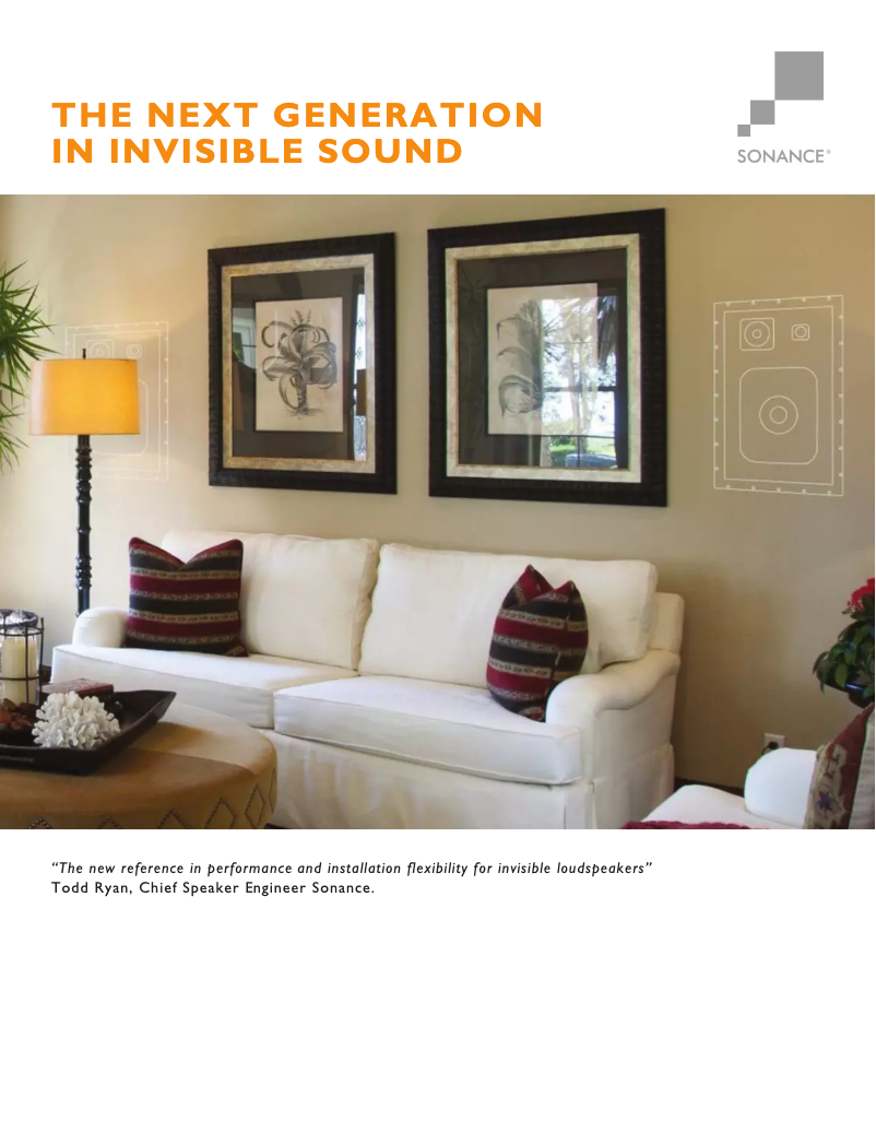 Page 1 de la notice Fiche technique Sonance IS4