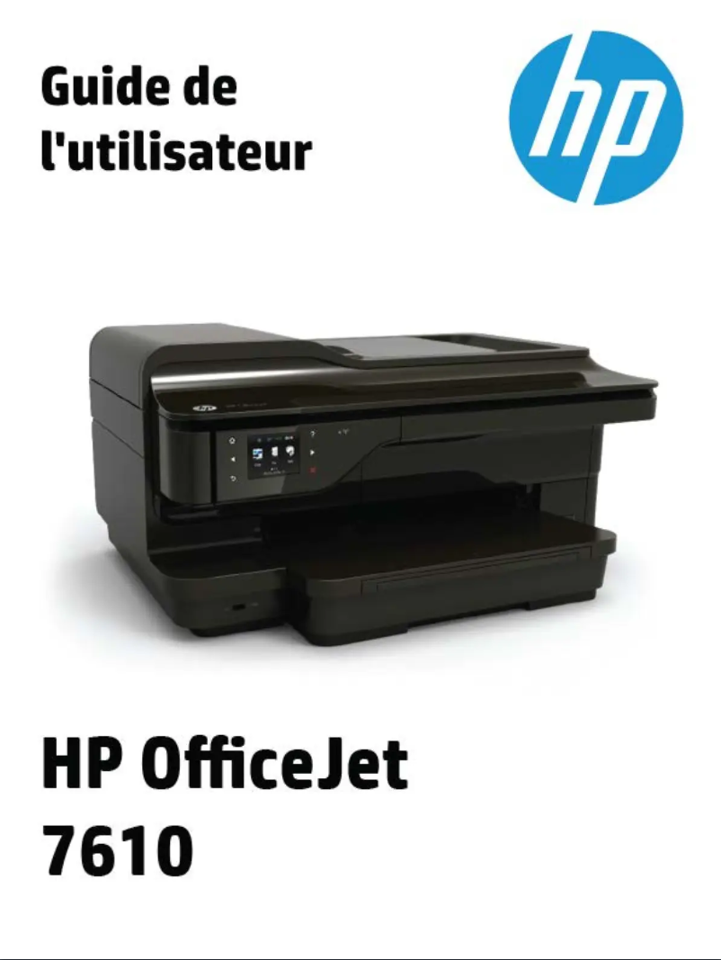 Page 1 de la notice Manuel utilisateur HP Officejet 7610