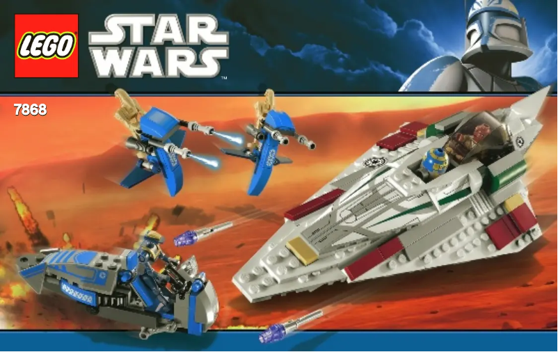 Image de la première page du manuel de l'appareil Mace Windu's Jedi Starfighter[TM]