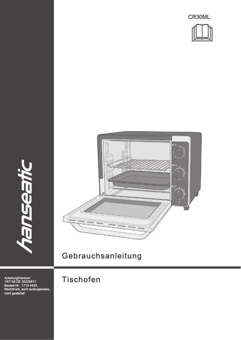 Página 1 del manual Manual de usuario Hanseatic CR30ML