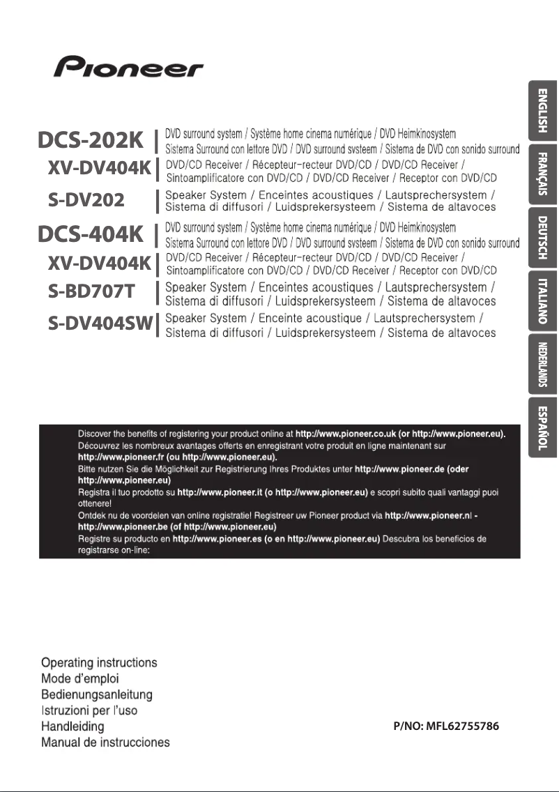 Page n°1 - Manuel utilisateur Pioneer DCS-202K