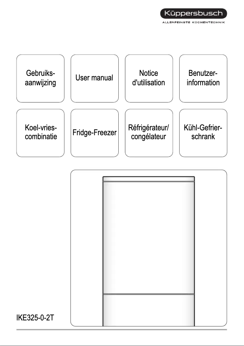 Page 1 de la notice Manuel utilisateur Küppersbusch IKE 325-0-2 T