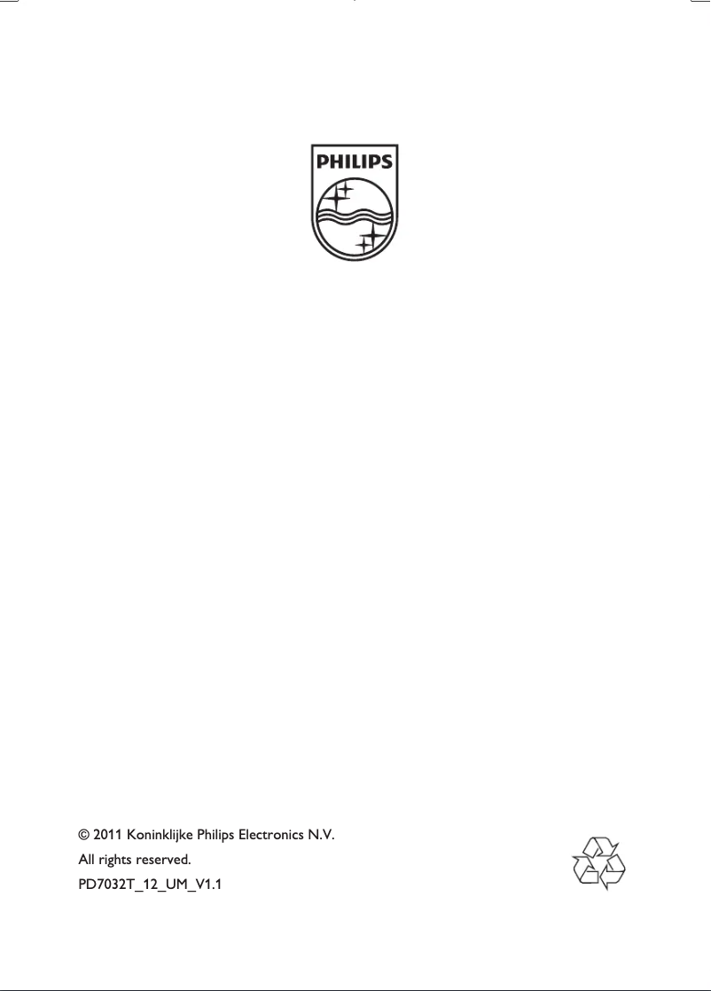 Página 1 del manual Manual de usuario Philips PD7032T