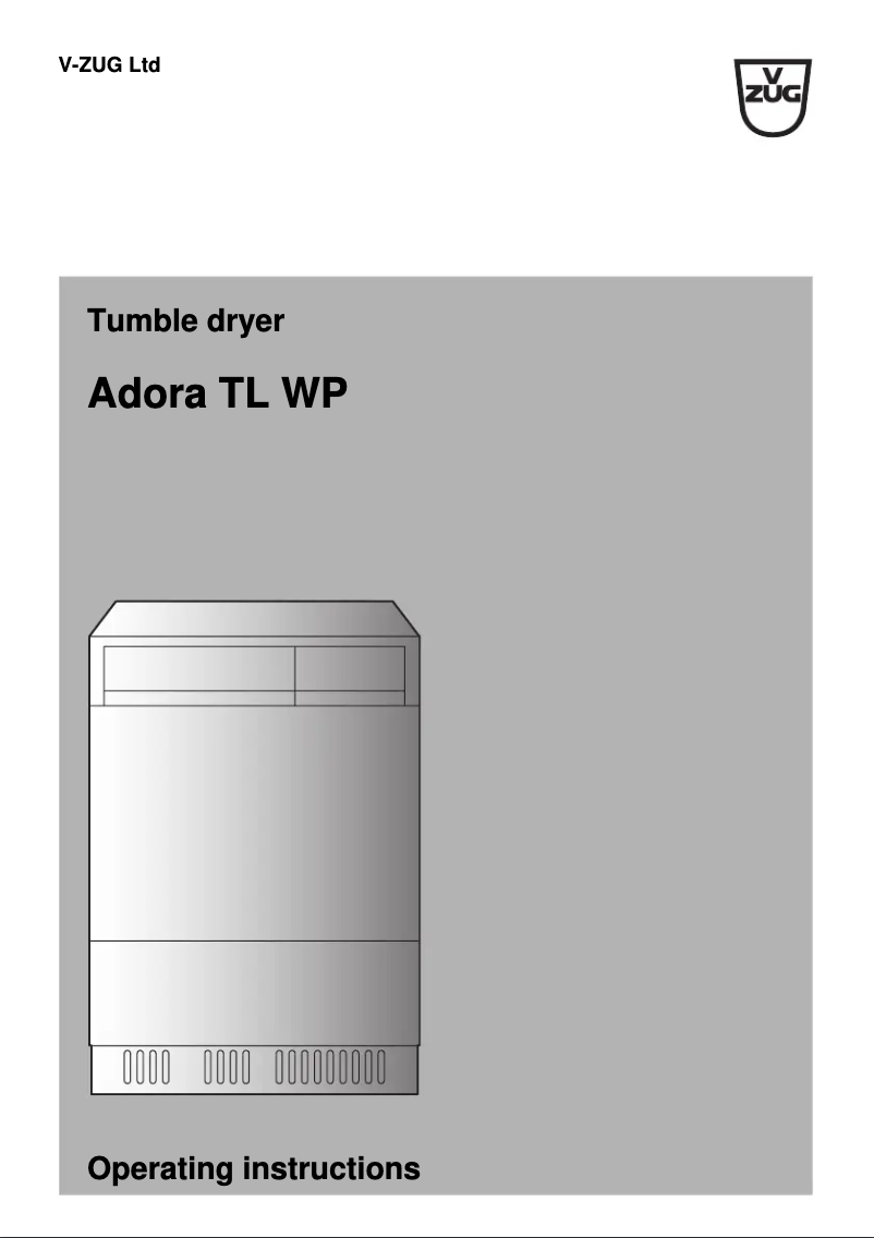 Imagen de la primera página del manual del dispositivo Adora TL WP