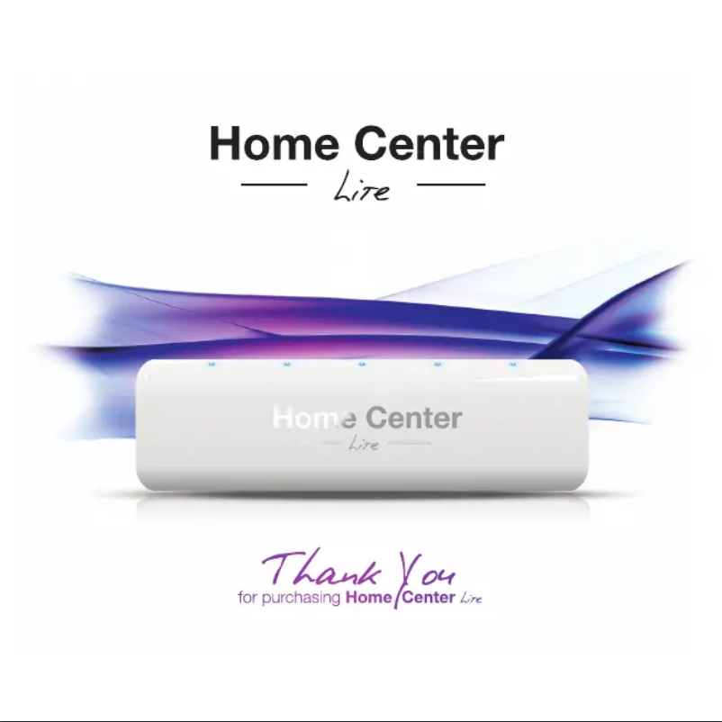 Page n°1 - Guide de démarrage rapide Fibaro Home Center Lite FGHCL
