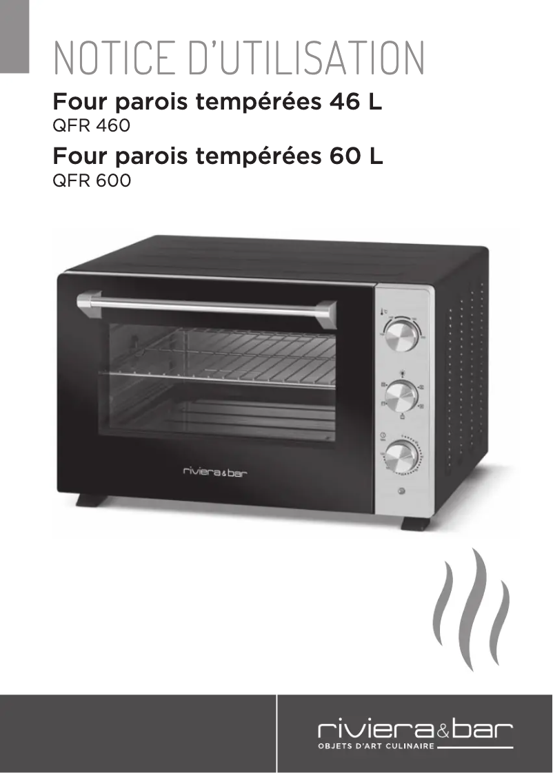 Page n°1 - Manuel utilisateur Riviera & Bar QFR460