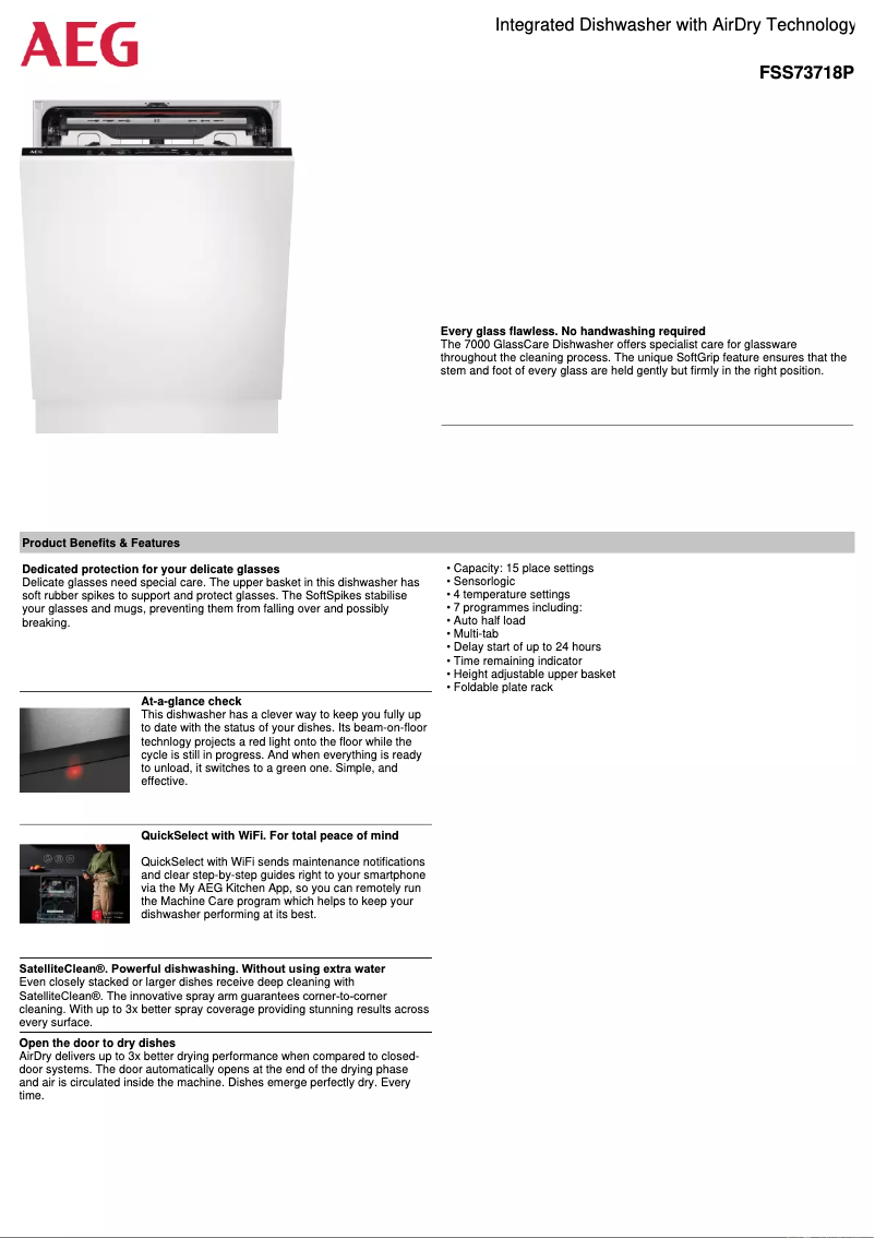 Image de la première page du manuel de l'appareil FSS73718P