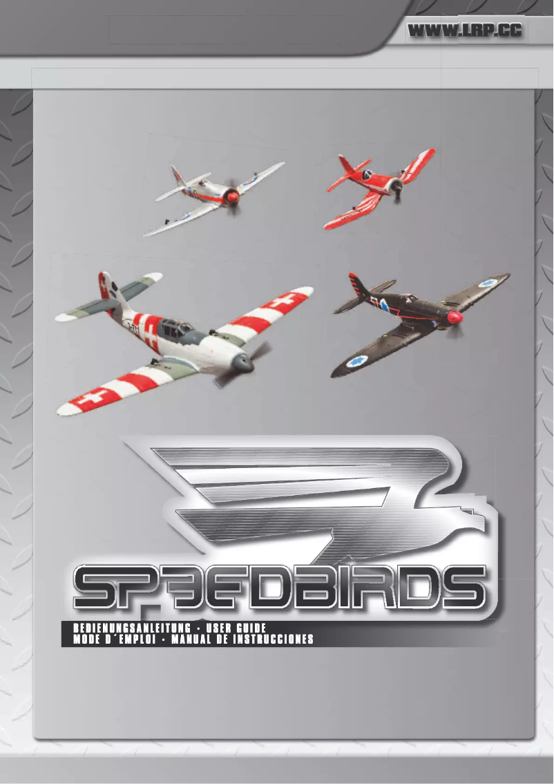 Image de la première page du manuel de l'appareil F-600 F4U Corsair Speedbird ARF