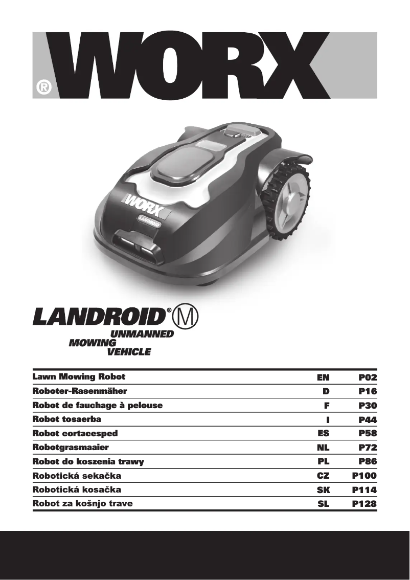 Page n°1 - Manuel utilisateur Worx Landroid WG796E