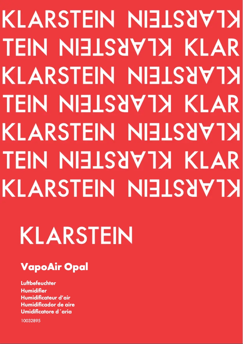 Page n°1 - Manuel utilisateur Klarstein VapoAir Opal