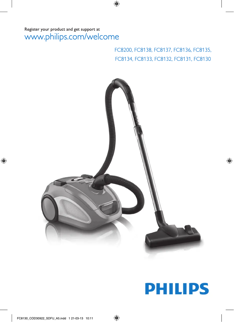 Image de la première page du manuel de l'appareil EasyLife FC8200