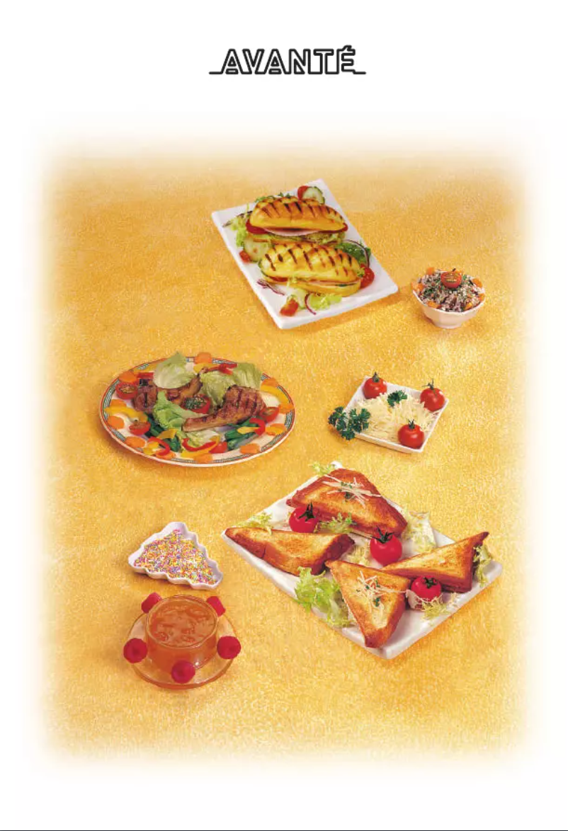 Page 1 de la notice Manuel utilisateur Tefal Avante SW6020