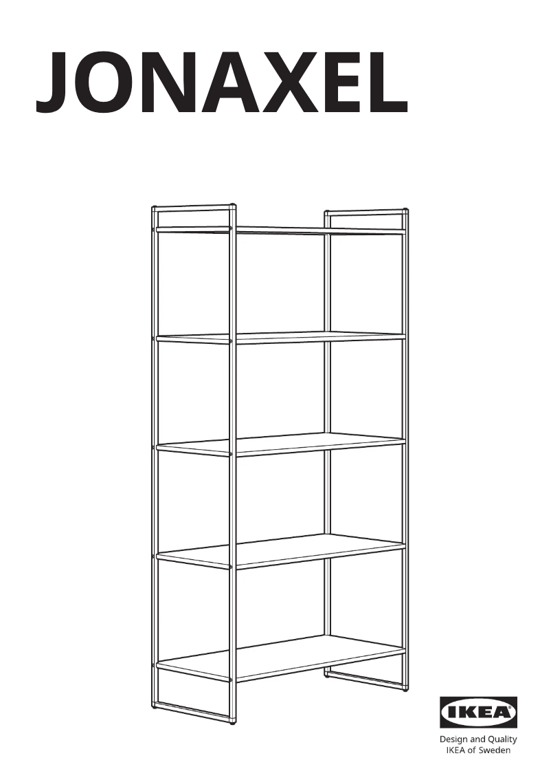 Página 1 del manual Manual de usuario Ikea JONAXEL 504.199.72