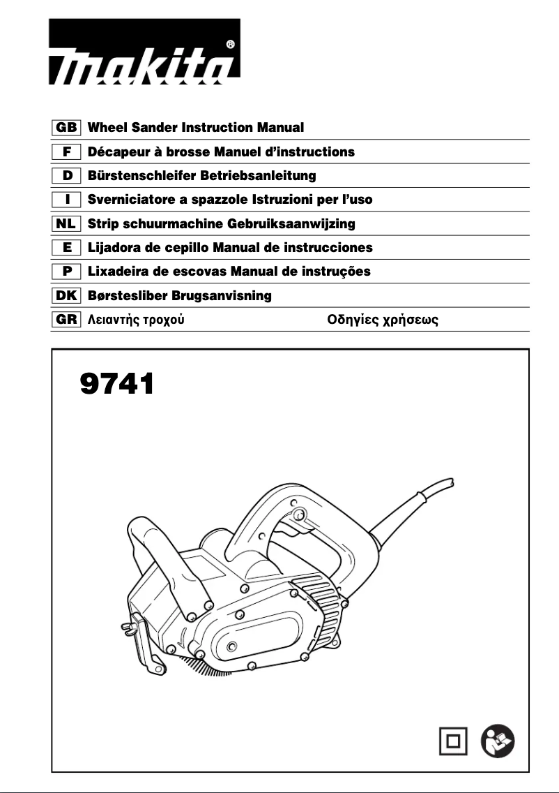 Page 1 de la notice Manuel utilisateur Makita 9741J